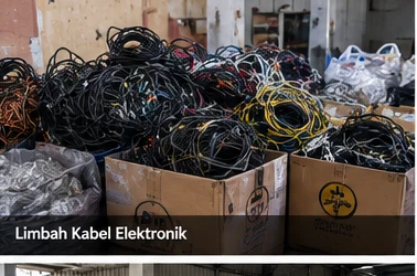 Kabel dan material dalam proses pengelolaan limbah elektronik