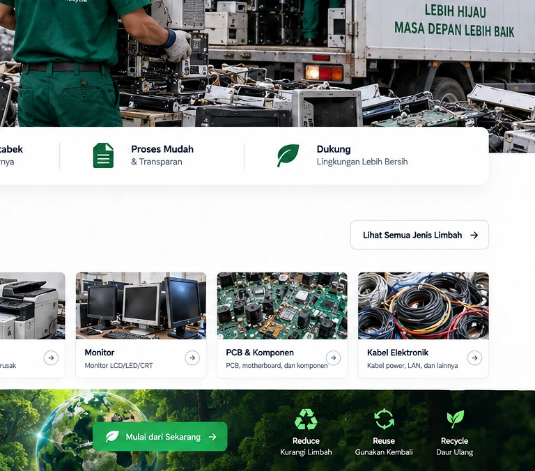 Proses dan material limbah monitor