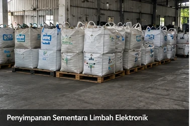 Penyimpanan dalam proses pengelolaan limbah elektronik